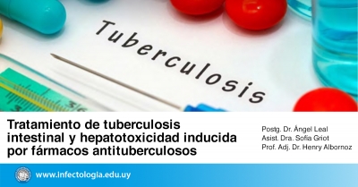 Tratamiento de tuberculosis intestinal y hepatotoxicidad inducida por fármacos antituberculosos