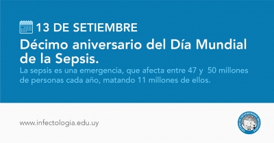 13 de setiembre, décimo aniversario del Día Mundial de la Sepsis