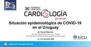 Participación del Prof. Adj. Dr. Henry Albornoz durante el 36° Congreso Uruguayo de Cardiología