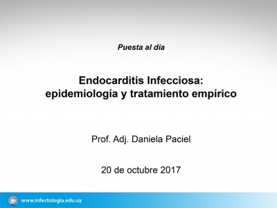 Endocarditis Infecciosa: epidemiología y tratamiento empírico