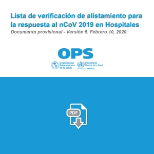 Lista de verificación de alistamiento para la respuesta al nCoV 2019 en Hospitales.