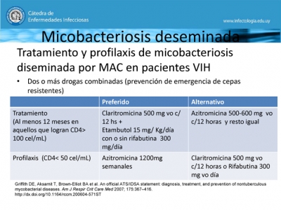 Probable micobacteriosis diseminada