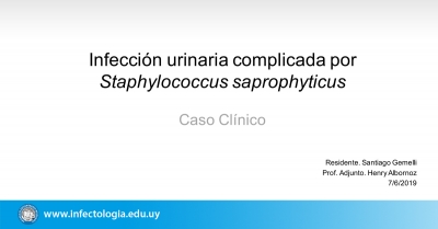 Infección urinaria complicada por Staphylococcus saprophyticus