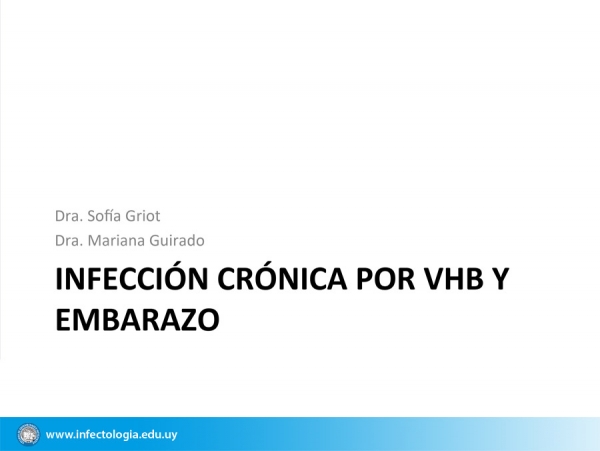 Infección crónica por VHB y embarazo