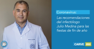 Coronavirus: Las recomendaciones del infectólogo Julio Medina para las fiestas de fin de año