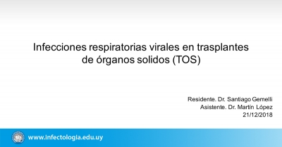 Infecciones respiratorias virales en trasplantes de órganos sólidos (TOS)