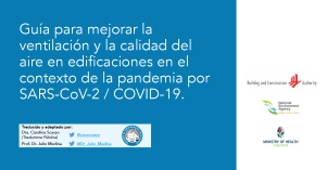 Guía para mejorar la ventilación y la calidad del aire en edificaciones en el contexto de la pandemia por SARS-CoV-2 / COVID-19