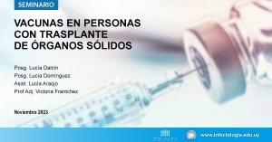 Vacunas en personas con transplante de órganos sólidos