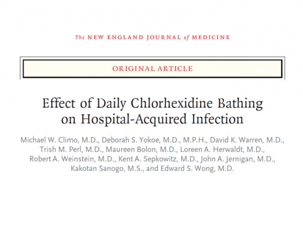 Revisión: Effect of daily Chlorhexidine Bathing on Hospital-Aquired Infection