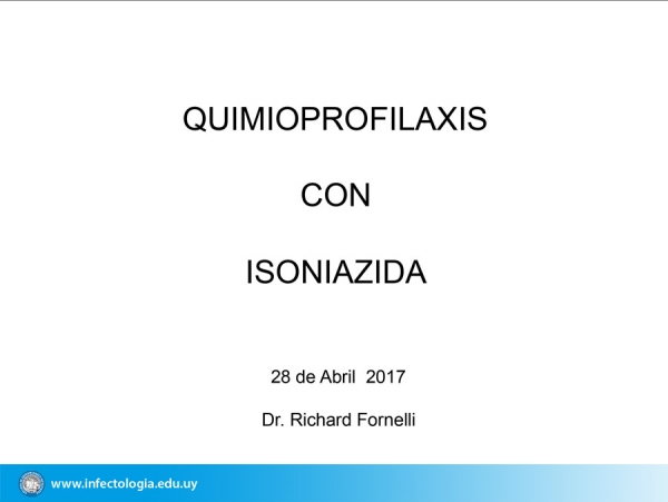Quimioprofilaxis con Isoniazida
