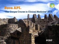 Beca API. &quot;The Gorgas Course in Clinical Medicine&quot; 2013