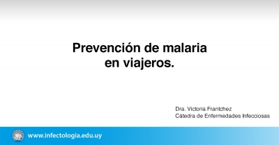 Prevención de malaria en viajeros