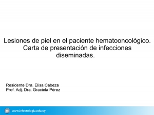 Lesiones de piel en el paciente hematooncológico