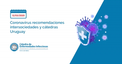 Coronavirus recomendaciones intersociedades y cátedras Uruguay.