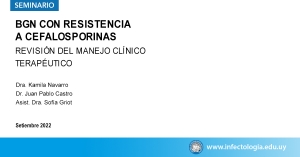 BGN con resistencia a cefalosporinas