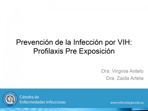 Prevención de la Infección por VIH: Profilaxis Pre Exposición